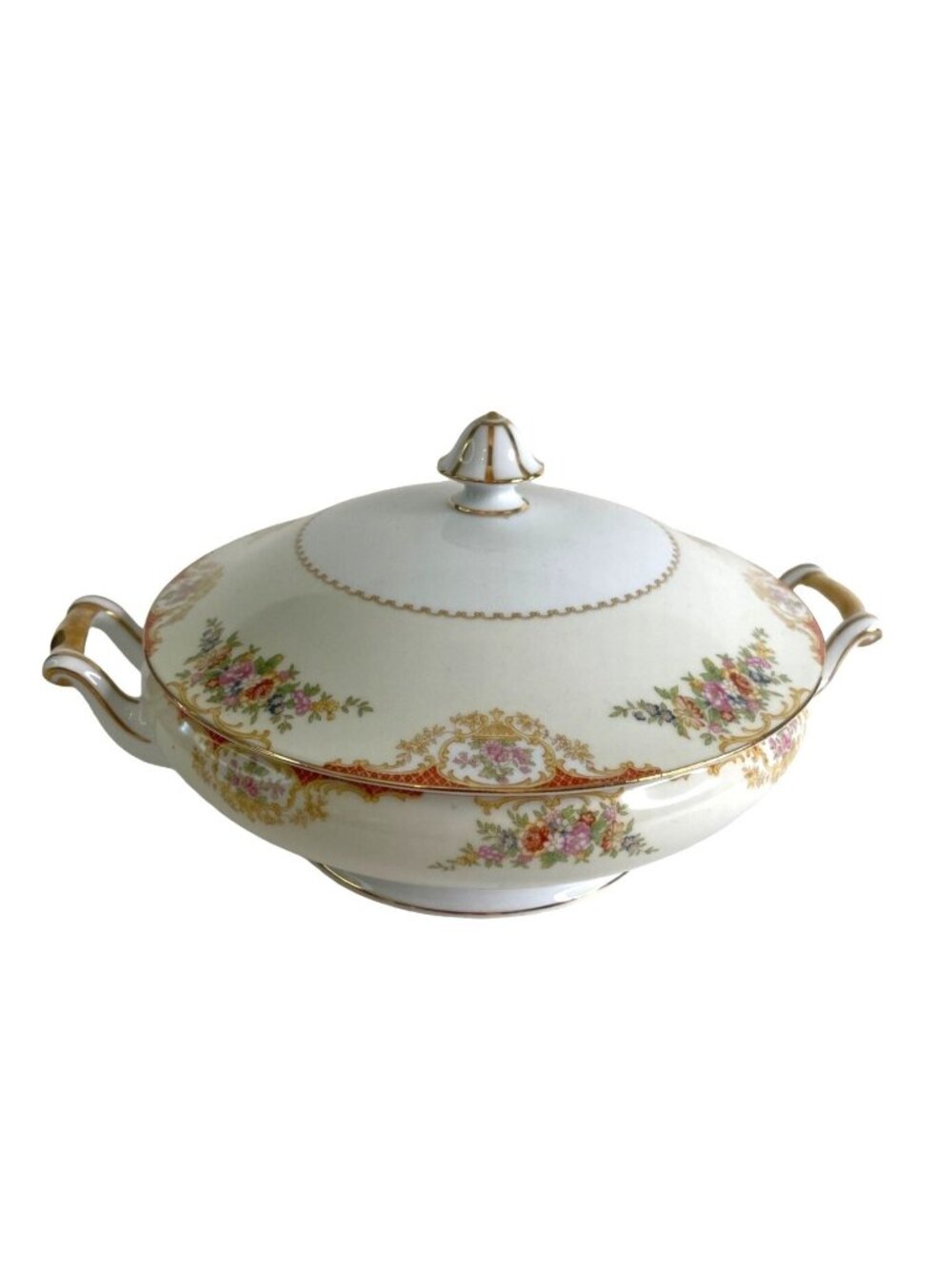 Vintage 1940 Noritake Mystery 209 Covered Vegetable Dish Morimura M Japan Bowl
